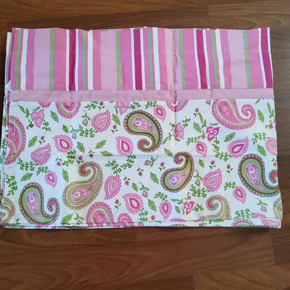 Trend Lab Baby Window Valence Paisley Park Pink